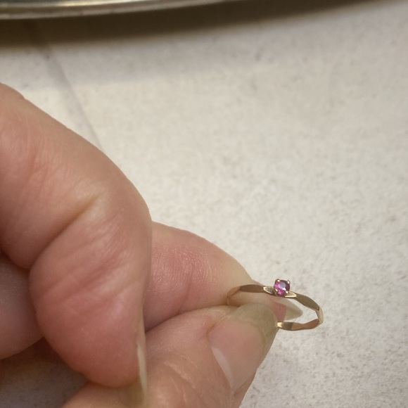 Baby ring with ruby - Picture 3 of 3